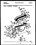 CHEST FREEZER PARTS Diagram and Parts List for MFC20M4BW1  Frigidaire Freezer