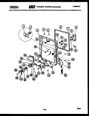 DOOR PARTS Diagram and Parts List for DW44500FW1  Frigidaire Dishwasher