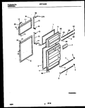 DOOR PARTS Diagram and Parts List for MRT15CNBD0  Frigidaire Refrigerator