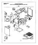 BODY Diagram and Parts List for MGF336BGDB  Frigidaire Range