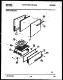 DOOR AND BROILER PARTS Diagram and Parts List for CG200SP2D1  Frigidaire Range