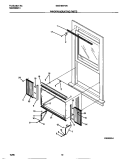WINDOW MOUNTING PARTS Diagram and Parts List for GAS18EF2A1  Gibson Air Conditioner