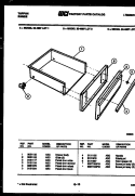 DRAWER PARTS Diagram and Parts List for 30-4687-66-03  Tappan Range