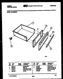 DRAWER PARTS Diagram and Parts List for CEC4M4WXC  Gibson Range