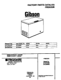 COVER Diagram and Parts List for GFC07M3EW2  Gibson Freezer
