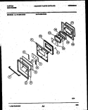 LOWER OVEN DOOR PARTS Diagram and Parts List for 76-4960-00-03  Tappan Microwave Oven Combo
