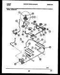 BURNER, MANIFOLD AND GAS CONTROL Diagram and Parts List for 30-3852-00-01  Tappan Range
