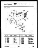 CABINET AND INSTALLATION PARTS Diagram and Parts List for AL119K1A3  Frigidaire Air Conditioner