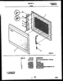 DOOR PARTS Diagram and Parts List for SMS139T1B  Tappan Microwave