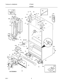 CABINET Diagram and Parts List for CFD28WIS0  Crosley Refrigerator
