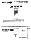 COVER Diagram and Parts List for MLXE62REW0  Frigidaire Washer Dryer Combo