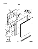 DOOR Diagram and Parts List for FDB736GFR5  Frigidaire Dishwasher