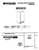 COVER Diagram and Parts List for UL2493ECW5  Electrolux Freezer