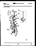 TRANSMISSION PARTS Diagram and Parts List for WL24F2WWMA  Gibson Washer