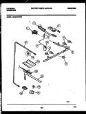 BURNER, MANIFOLD AND GAS CONTROL Diagram and Parts List for CP303VP2D1  Frigidaire Range