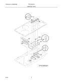 CONTROL PANEL Diagram and Parts List for FFEC3603LW1  Frigidaire Cooktop