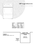 COVER Diagram and Parts List for CFEF3018LBB  Frigidaire Range