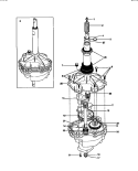 TRANSMISSION Diagram and Parts List for FWX445NBS2  Frigidaire Washer