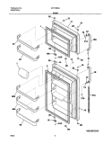 DOORS Diagram and Parts List for GRT18S6AW6  Gibson Refrigerator