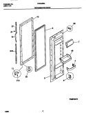 REFRIGERATOR DOOR Diagram and Parts List for FRS24ZRGW0  Frigidaire Refrigerator