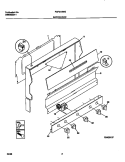BACKGUARD Diagram and Parts List for FGF316WGSA  Frigidaire Range