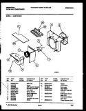 AIR HANDLING PARTS Diagram and Parts List for AHW11NT6N1  Frigidaire Air Conditioner