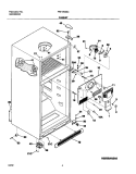CABINET Diagram and Parts List for FRT18KS6CW0  Frigidaire Refrigerator