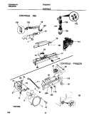 CONTROLS Diagram and Parts List for FRS26ZNHD3  Frigidaire Refrigerator