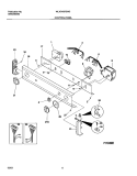 CONTROL PANEL Diagram and Parts List for WLXG42REW3  Westinghouse Washer Dryer Combo