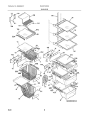 SHELVES Diagram and Parts List for E23CS78HSS2  Electrolux Refrigerator