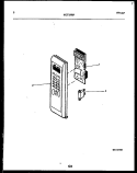CONTROL PANEL Diagram and Parts List for MCT1370P2  Frigidaire Microwave