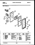 CONTROL PANEL Diagram and Parts List for 72-3657-00-13  Tappan Range