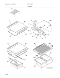 SHELVES Diagram and Parts List for GRT17G4BW7  Gibson Refrigerator