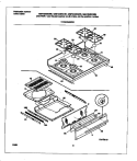 TOP / DRAWER Diagram and Parts List for MGF334BGBB  Frigidaire Range
