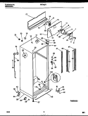 CABINET PARTS Diagram and Parts List for FRT18JRAW0  Frigidaire Refrigerator