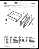 DRAWER PARTS Diagram and Parts List for 30-4688-00-04  Tappan Range