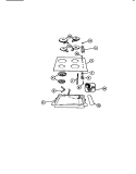 COOKTOP Diagram and Parts List for KP632LW1  Frigidaire Cooktop