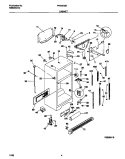 CABINET Diagram and Parts List for FRT22TSEW0  Frigidaire Refrigerator