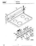 BACKGUARD Diagram and Parts List for MEF300PXWC  Frigidaire Range