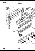 BACKGUARD Diagram and Parts List for 30-3152-23-02  Tappan Range