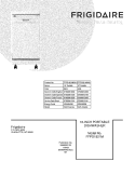 COVER Diagram and Parts List for FFPD1821MB0A  Frigidaire Dishwasher