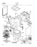 BODY Diagram and Parts List for FEF357BSC  Frigidaire Range