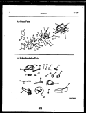 ICE MAKER AND INSTALLATION PARTS Diagram and Parts List for GTNI181WLW0  Uni Refrigerator