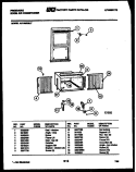 WINDOW MOUNTING PARTS Diagram and Parts List for AR14ME5L7  Frigidaire Air Conditioner