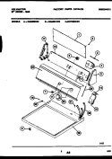 CONSOLE AND CONTROL PARTS Diagram and Parts List for DGT400KW2  Kelvinator Dryer