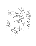 CABINET, TOP PANEL Diagram and Parts List for AW501A0W  Kelvinator Washer