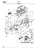 ICE MAKER Diagram and Parts List for FRT24TGCD4  Frigidaire Refrigerator