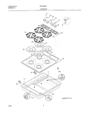 CONTROL PANEL Diagram and Parts List for FPC26C3HWB  Frigidaire Cooktop