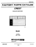 COVER Diagram and Parts List for 15-187A  Frigidaire Air Conditioner