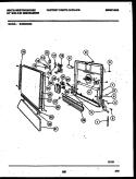 DOOR PARTS Diagram and Parts List for SU220NXDR2  Frigidaire Dishwasher